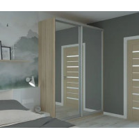 Шкаф-Купе Сити Лайт 150х60х225м 2 Зеркала-Doros