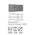 Тумба подвесная 2Д1Ш Ельба-Сокме